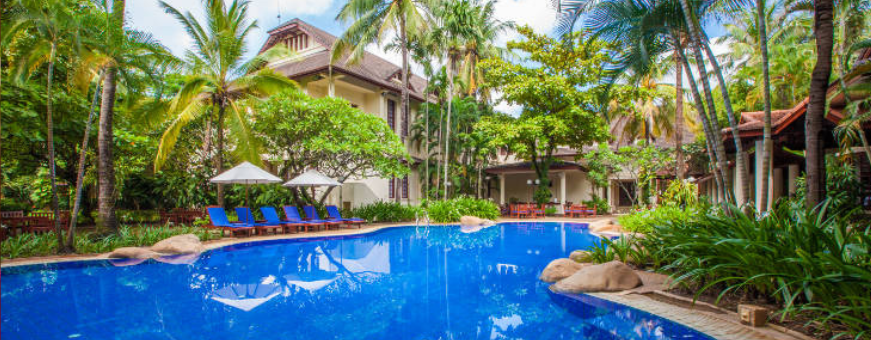 LA, Vientiane, Settha Palace, zwembad