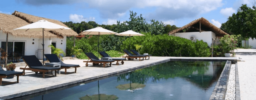 KH, Koh Rong, The Secret Garden, zwembad