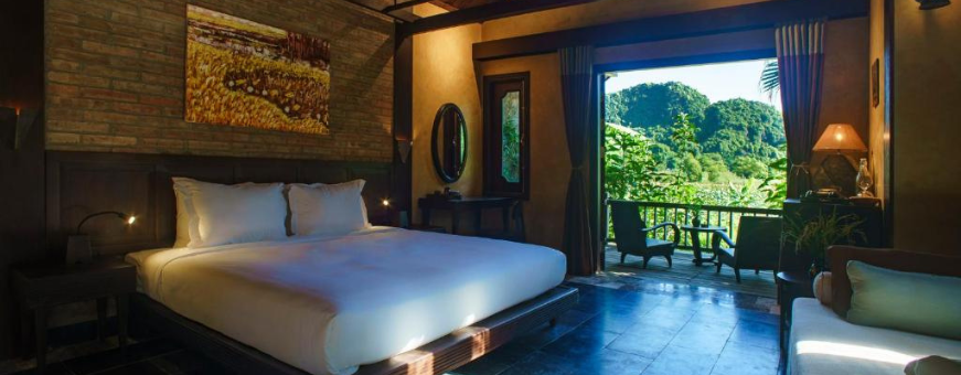 VN, Ninh Binh, Nahm Village, Kamer 2 bewerkt