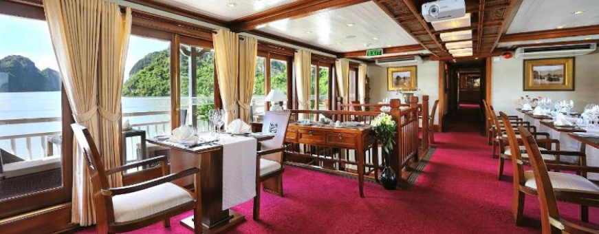 VN, Halong Bay, Paradise Peak, eetzaal