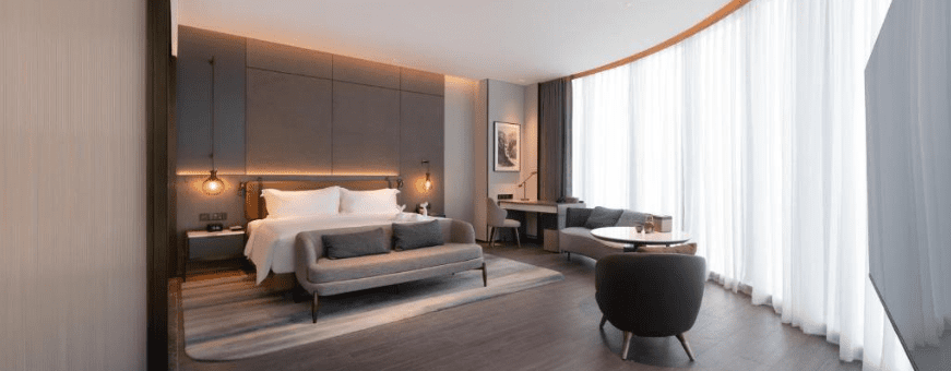 CN, Yichang, Wyndham Grand Riverside, kamer