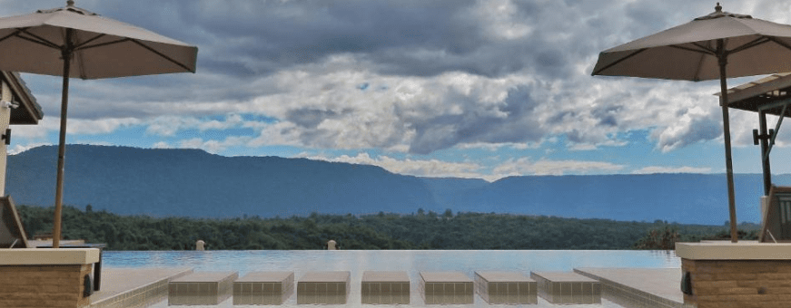 LA, Bolaven Plateau, Sabaidee Valley, zwembad