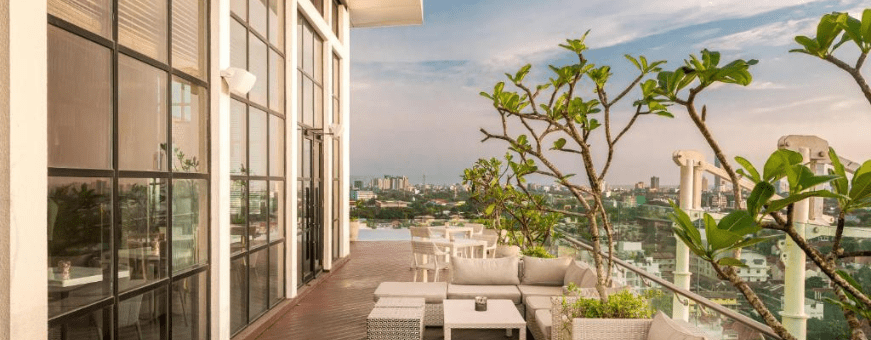 LK, Colombo, Jetwing Colombo Seven, rooftop