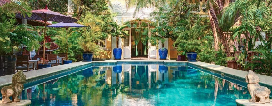 KH, Phnom Penh, Pavilion, zwembad