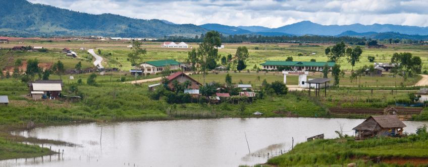 Countryside bij Phonsavan
