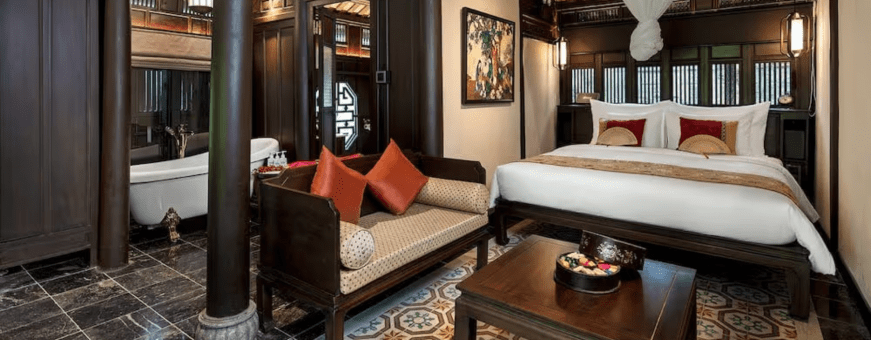 VN, Hue, Ancient Garden Houses, kamer