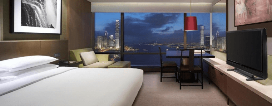 Hongkong, Grand Hyatt, kamer