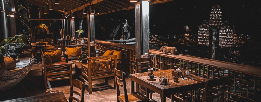 KH, Battambang, Maisons Wat Kor, restaurant