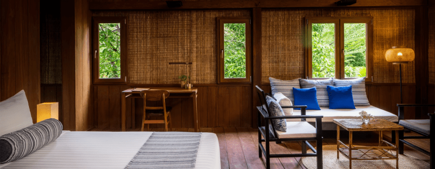 KH, Kampong Chhnang, Farmhouse Smiling Gecko kamer