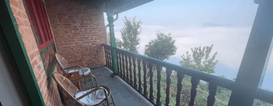 NP, Bandipur2, Mountain Lodge, balkon