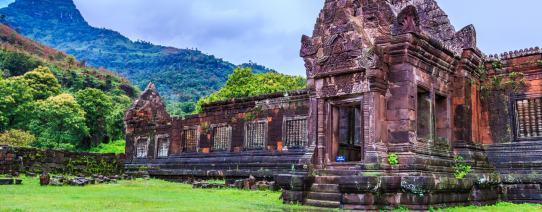 Wat Phu in de buurt van Pakse