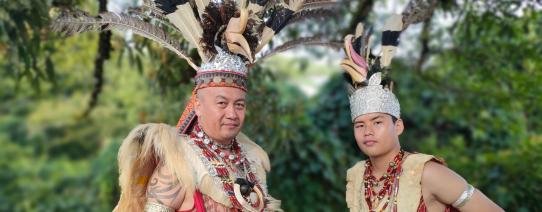 Lokale bevolking op Sarawak