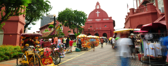 Dutch square in Malakka